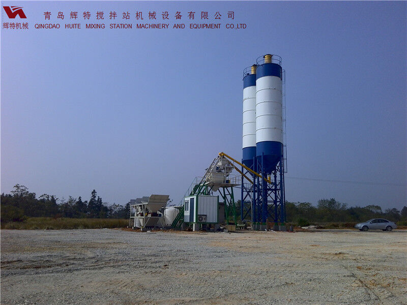 攪拌站HZS35易損件少，維護(hù)簡單，運(yùn)行費(fèi)用低
