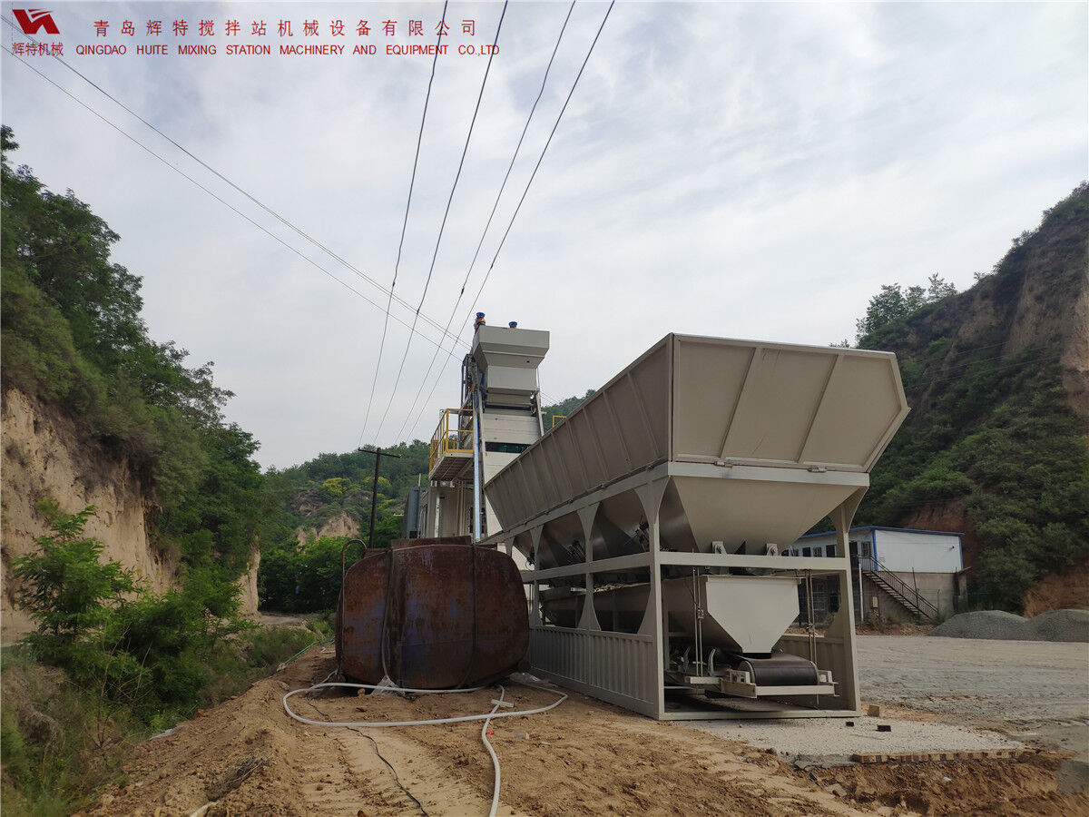 青島輝特機(jī)械 HZM75免基礎(chǔ)攪拌站模塊化設(shè)計，安裝快捷